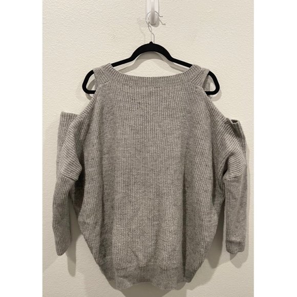 RO&DE Oversized Cold Shoulder Grey Sweater - Picture 4 of 4